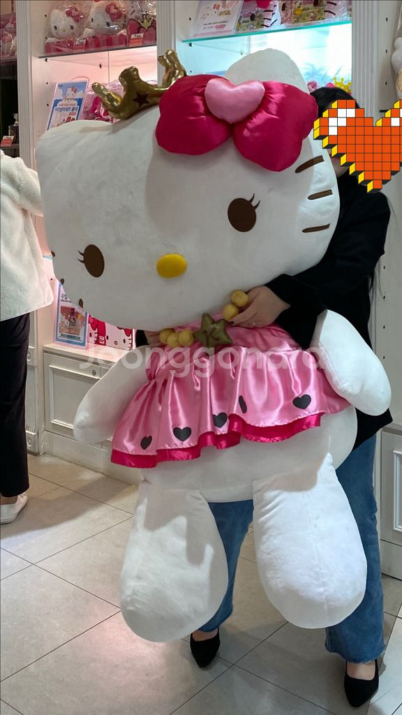 제주헬로키티아일랜드 100cm 한정판 대형인형--0