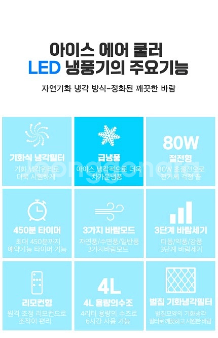 아비스 리모컨형 냉풍기 (새상품, 무료배송)--1