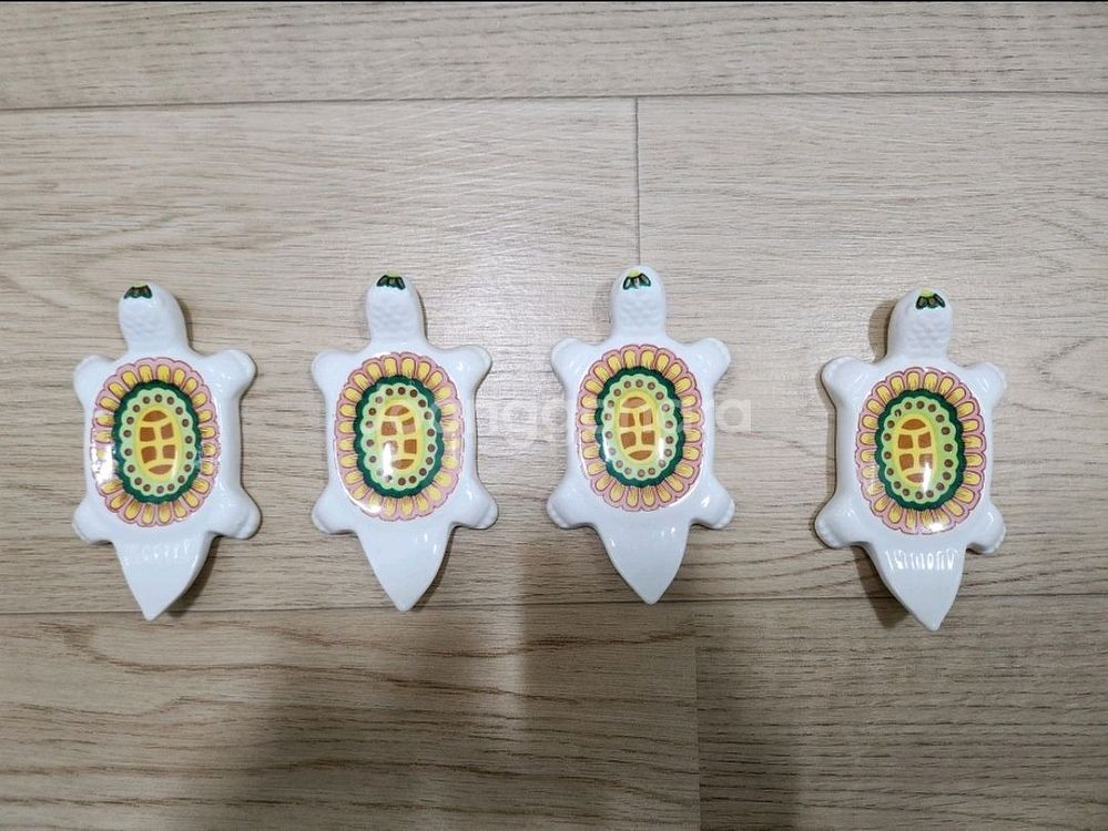 한국도자기 수저받침--0