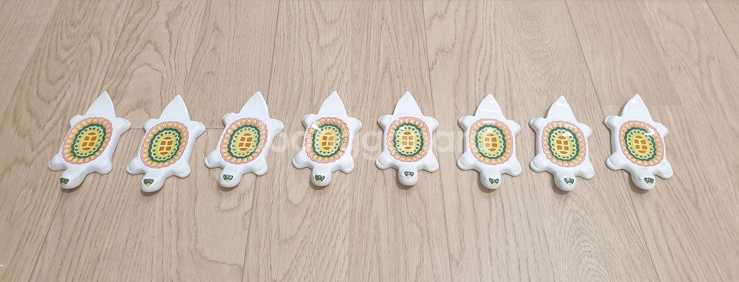 한국도자기 수저받침--1