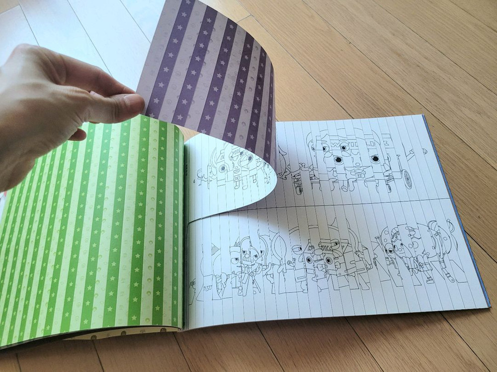 브레드이발소 색칠북 스티커 액자만들기 거의새거 이미지