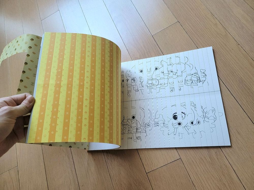 브레드이발소 색칠북 스티커 액자만들기 거의새거 이미지