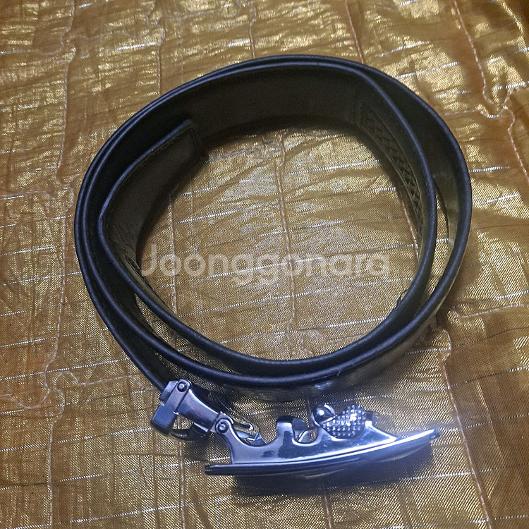 [새제품] 신사용 자동 버클 가죽 벨트--1