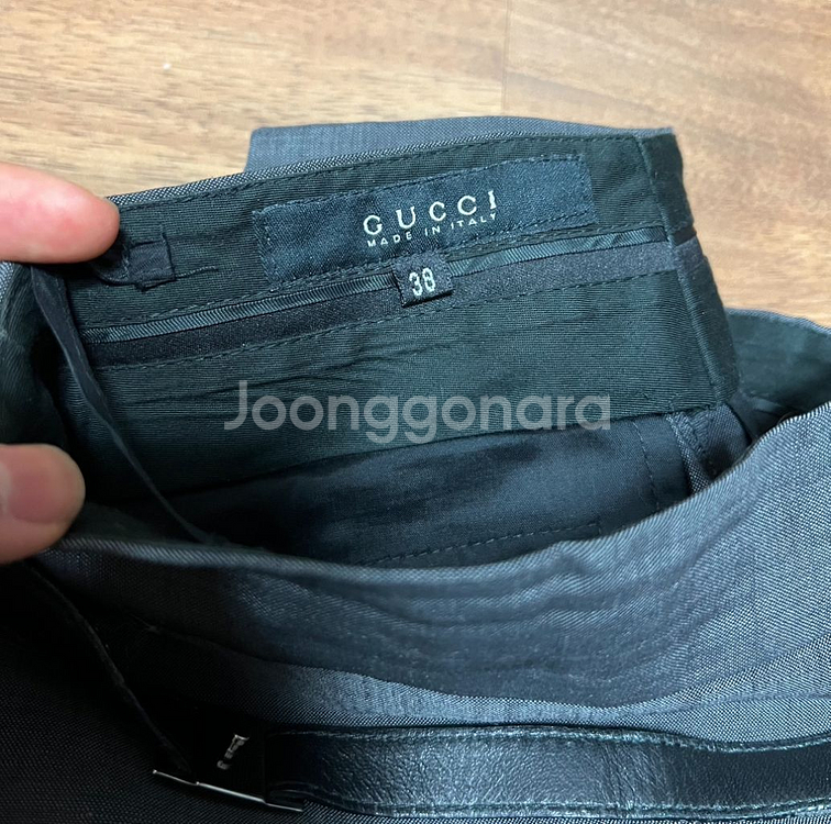 구찌 가죽벨트 슬랙스(38)--6