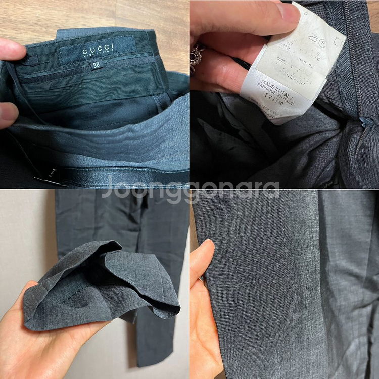 구찌 가죽벨트 슬랙스(38)--8