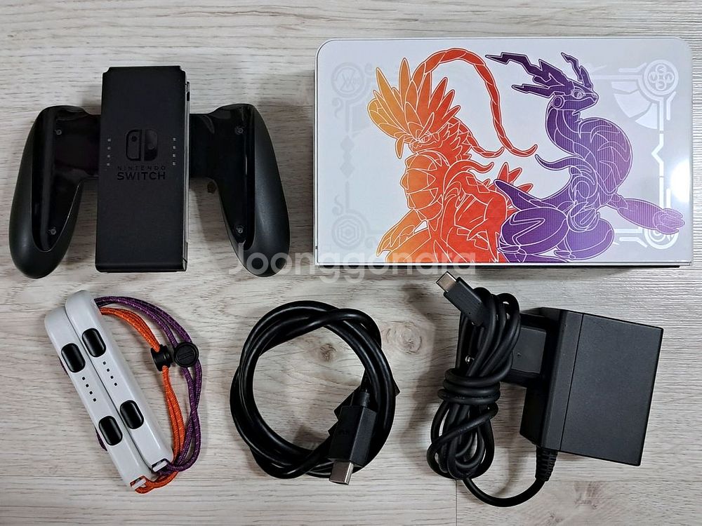 닌텐도 스위치 oled A급 스칼렛 바이올렛 에디션--8