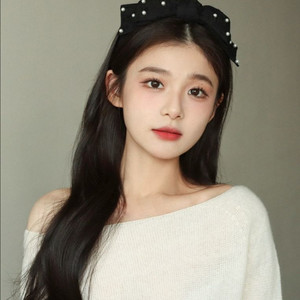 리본 진주 머리띠 헤어밴드
