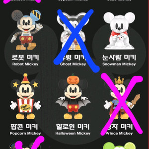 팝마트 에버큐리어스 미키 랜덤 피규어 굿즈