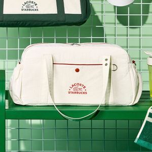 스타벅스X라코스테 멀티플백 아이보리