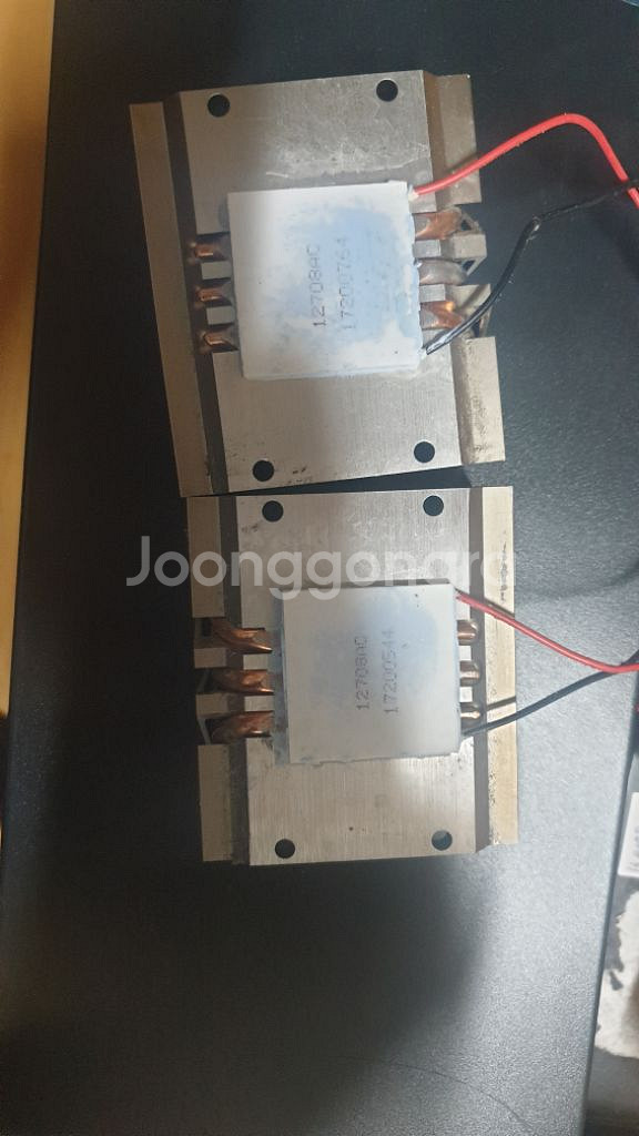 열전소자 펠티어소자 2개 방열판 포함--0