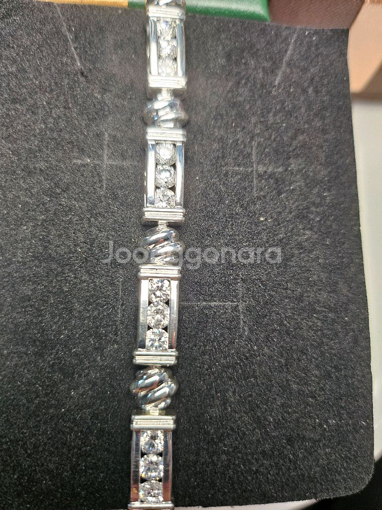 트리플 직사각 팔찌(16cm)--2