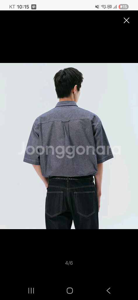무신사 스탠다드 샴브레이 블루 m 새상품 팝니다--2
