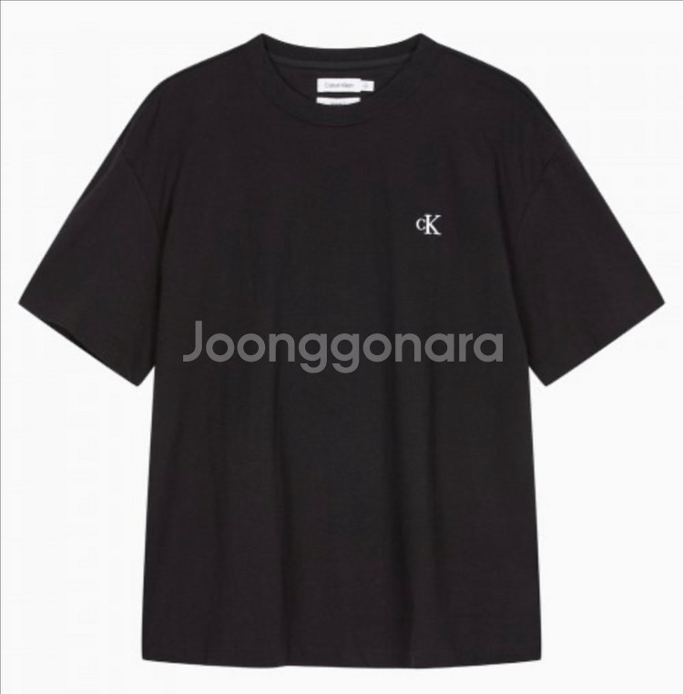 CK 켈빈클라인 진 검정색 반팔 티셔츠 판매--0