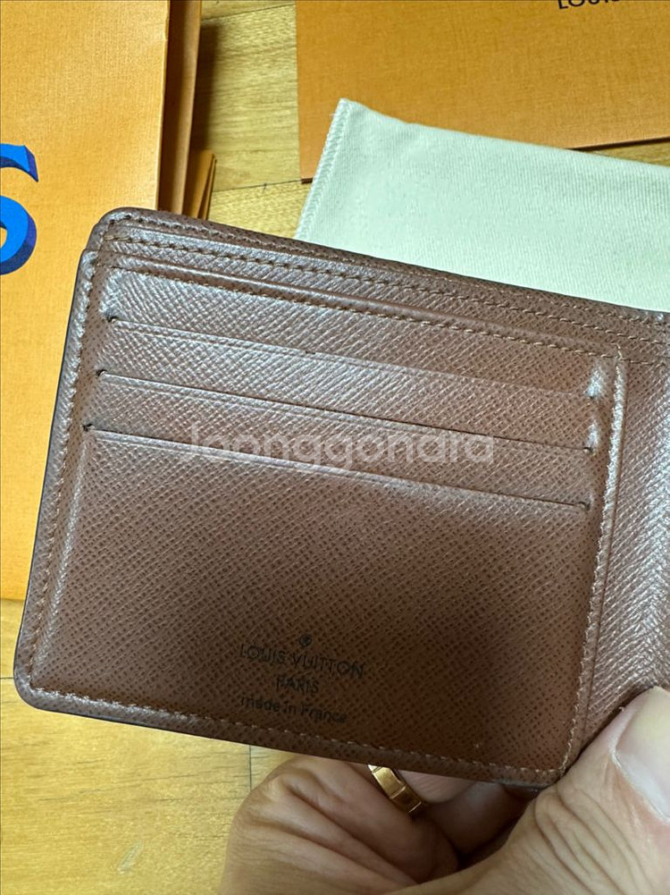A급 정품 루이비통 멀티플 남자지갑 풀셋 팝니다--4