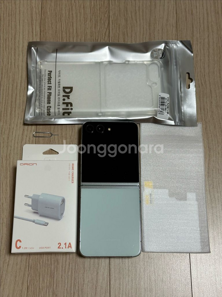 S급 F731 갤럭시Z플립5 민트 256GB 천안 아산--0