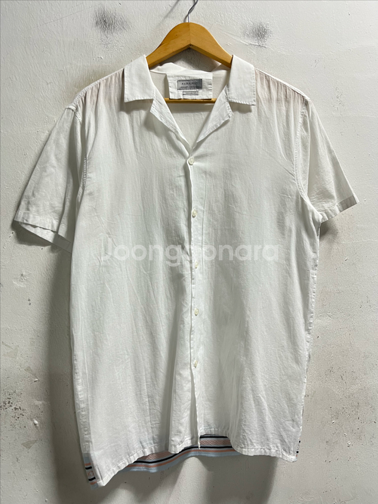 95-100 ZARA 자라 반팔 셔츠 남방--0