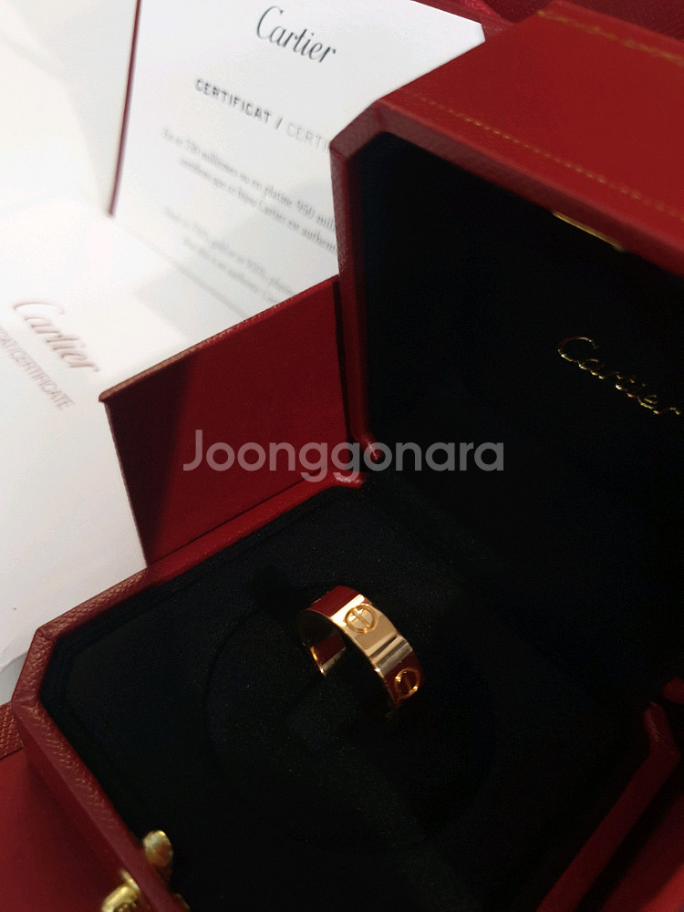 까르띠에 러브링 클래식 정품 러브반지 핑크골드--8