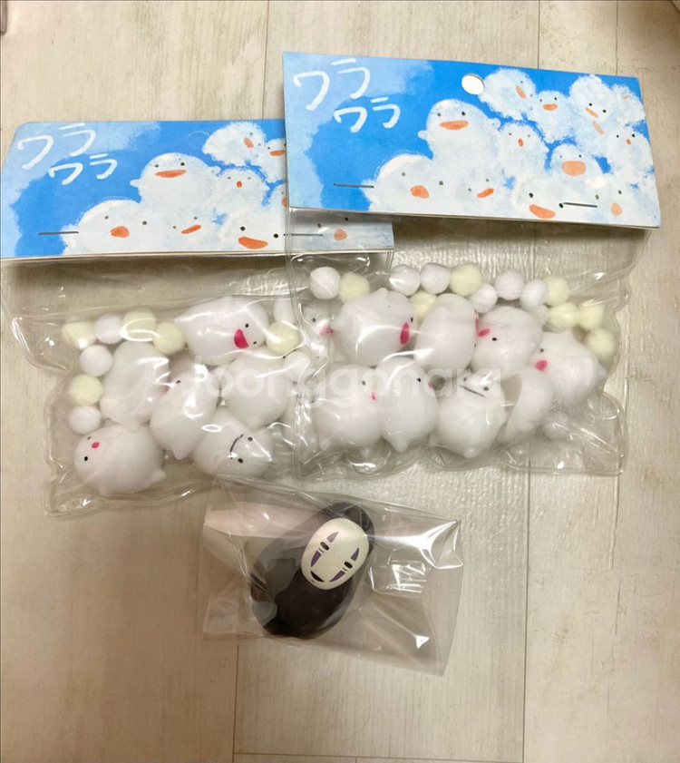 지브리 와라와라 말랑이+가오나시 오뚝이 일괄--0