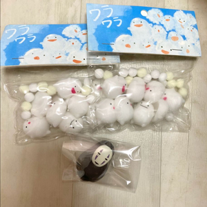 지브리 와라와라 말랑이+가오나시 오뚝이 일괄