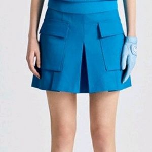 지포어 골프 여성 A라인 코튼 아웃 카고 포켓 스커트
