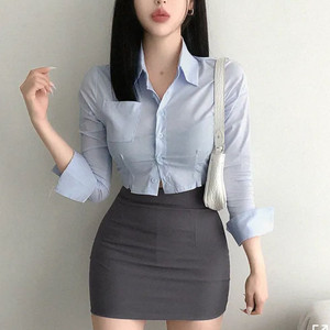 에이블리 셔츠+치마 set