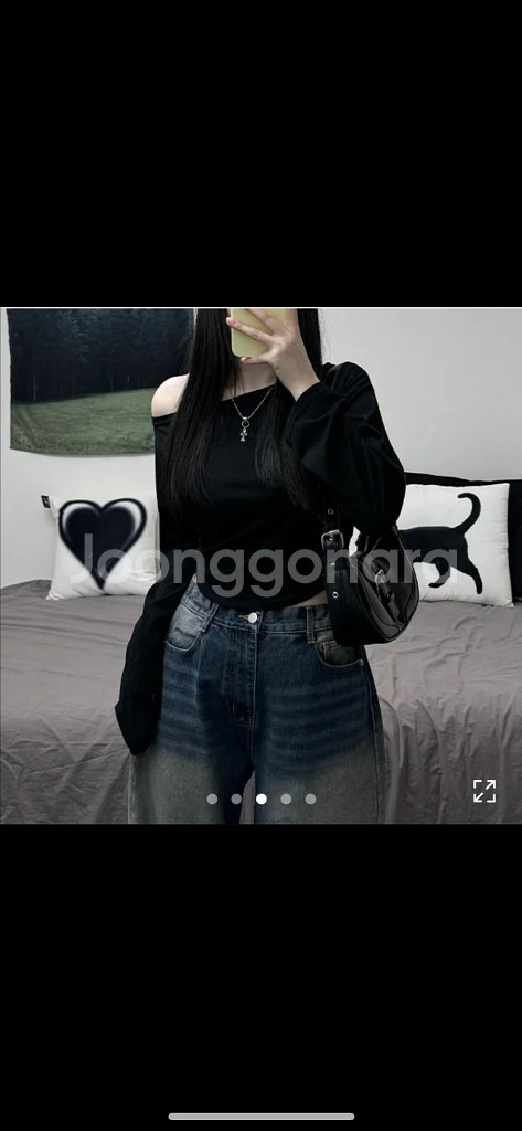에이블리 긴팔 오픈숄더--0