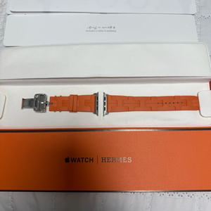 사티네46mm m사이즈 교신가능애플워치10에르메스 오