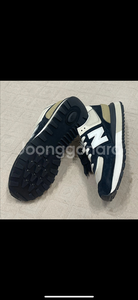 [270] 뉴발란스 574 레거시 블랙 앙고라 크림--1