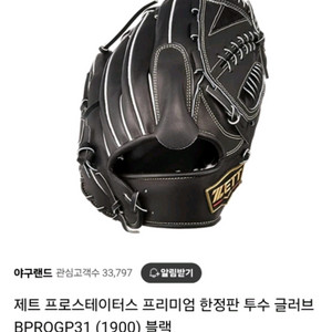 제트 프로스테이터스 투수 글러브