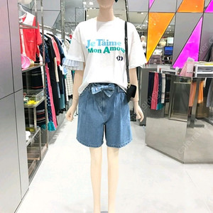 럭키슈에뜨데님반바지 가격내림