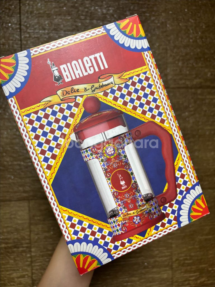 돌체&가바나 콜라보 한정 비알레띠 프렌치 프레스 새제품--6