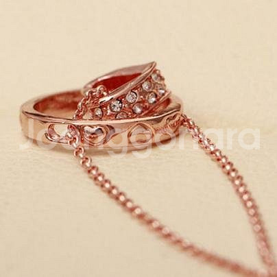 새 흰색 18K 크리스탈 여성 목걸이 라인석 선물 하트--3