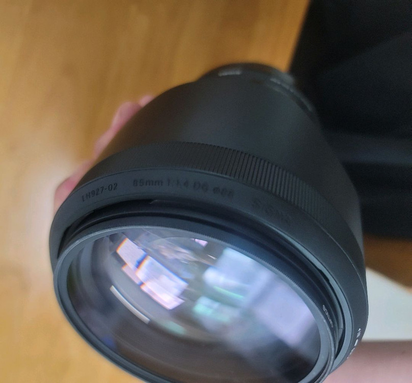 시그마 아트 85mm f1.4 완전새것상태 캐논마운트 이미지