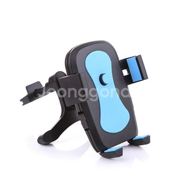 새 파랑색 차량용 반자동 송풍구 거치대 핸드폰 안전운전--0