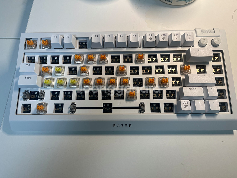 RAZER Blackwidow V4 75%+옐로우스위치--1
