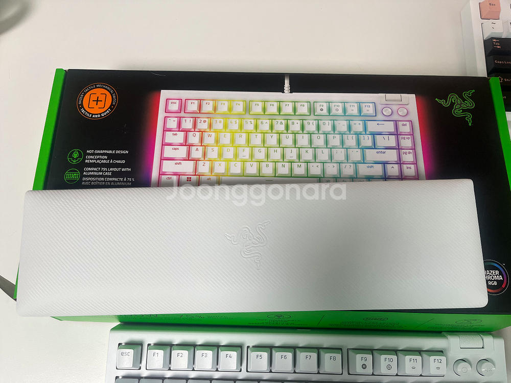 RAZER Blackwidow V4 75%+옐로우스위치--4