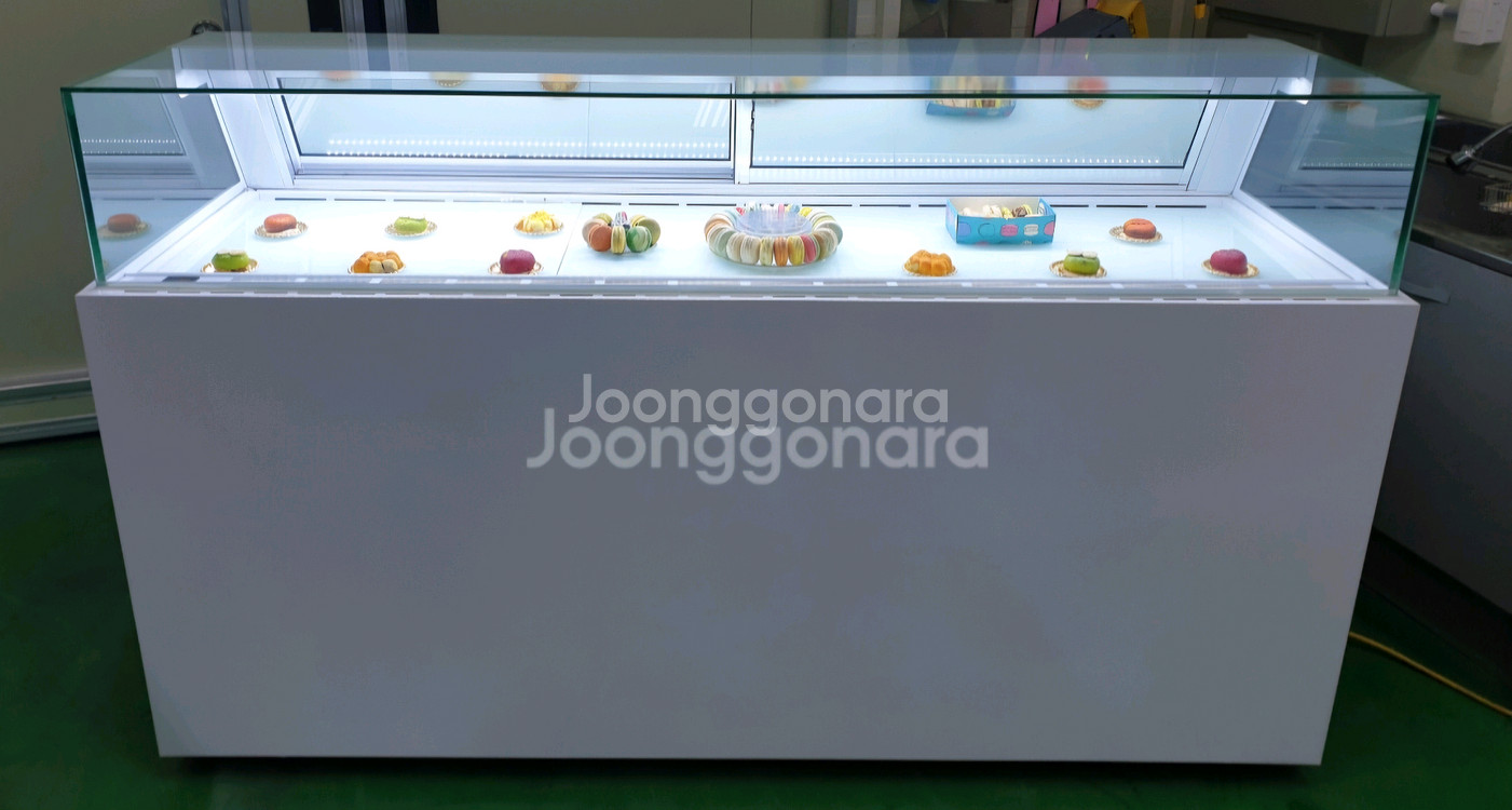 카페용 대형 마카롱 샌드위치 냉장 쇼케이스--0