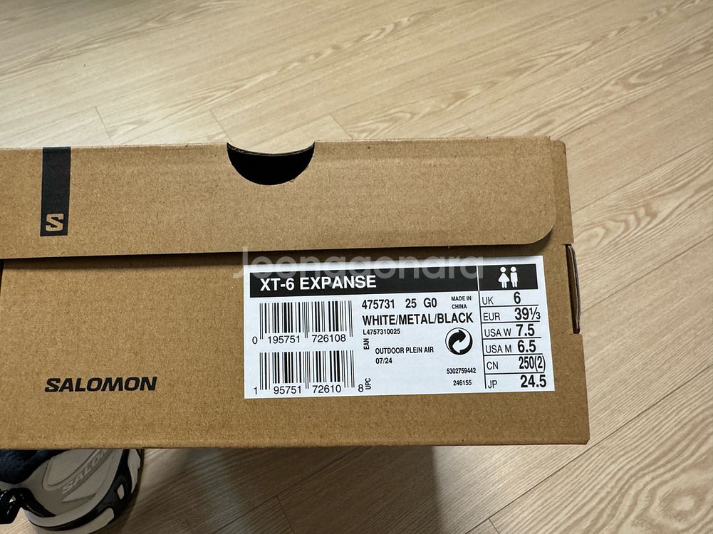 살로몬 XT-6 익스펜스 화이트 메탈 블랙 245--3