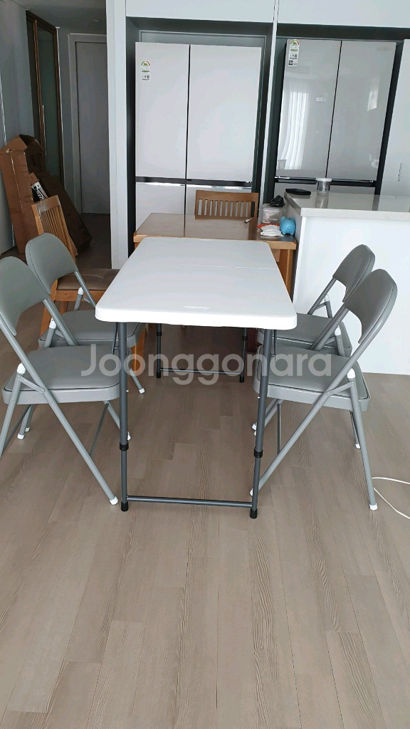[최저가]접이식 폴딩 간이 공부 책상 테이블 식탁 의자--6