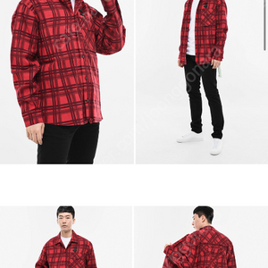 오프화이트 / 애로우 오버셔츠 레드 / 105