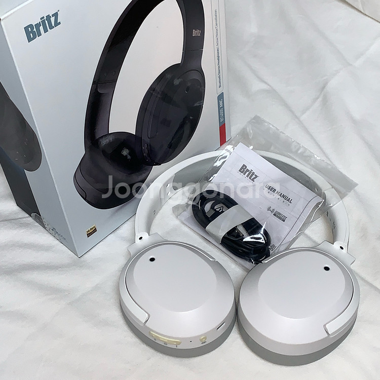풀박스,정품)브리츠 블루투스 헤드폰 BT4000 화이트--1