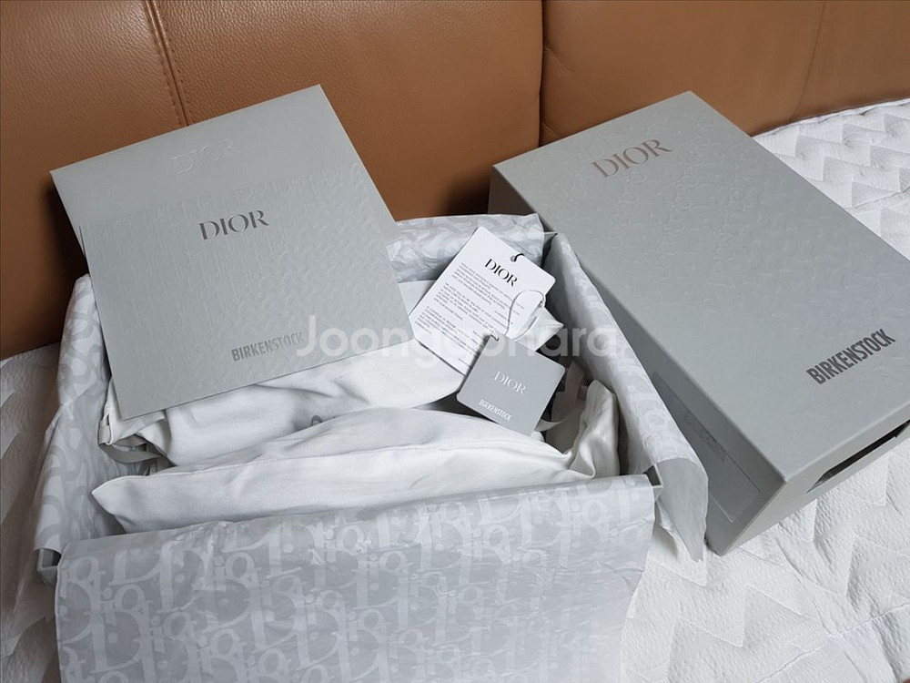 디올 버켄스탁 토키오 뮬 누벅 카프스킨 샌들 슬리퍼--8