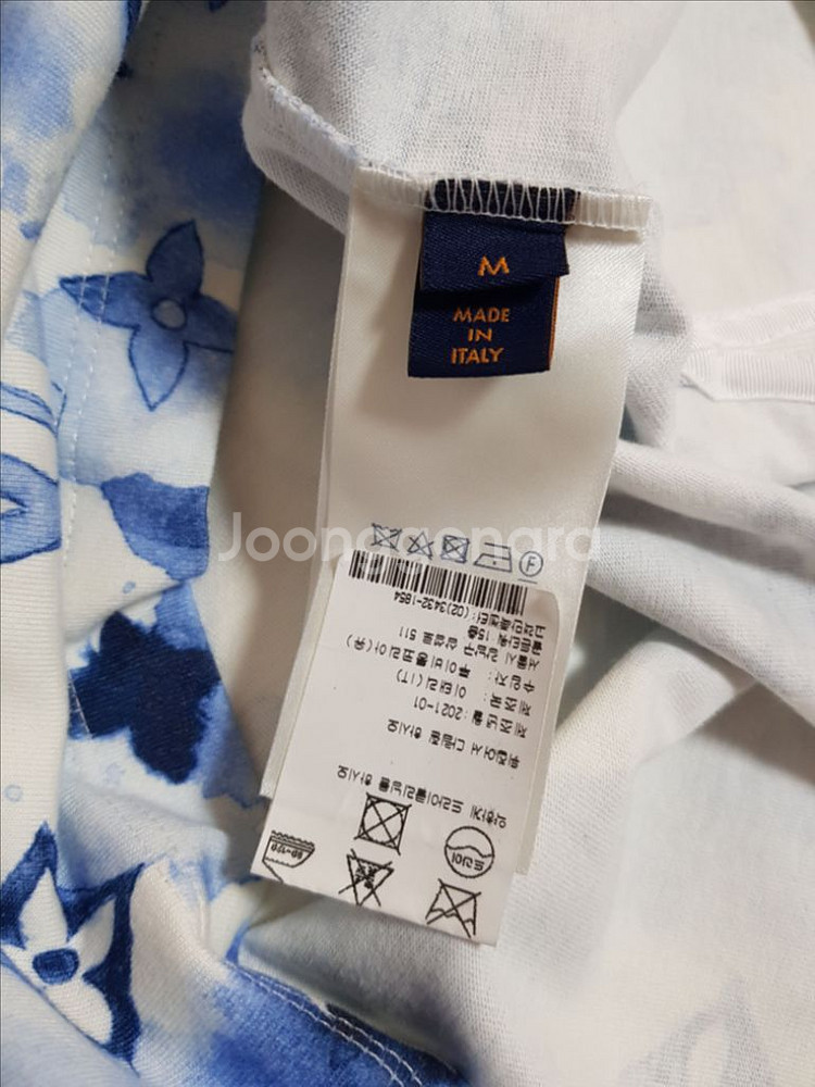 루이비통 워터컬러 모노그램 폴로 반팔 티셔츠--4