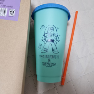 토이스토리 정품 버즈 컬러체인지 리유저블 대용량 콜드컵