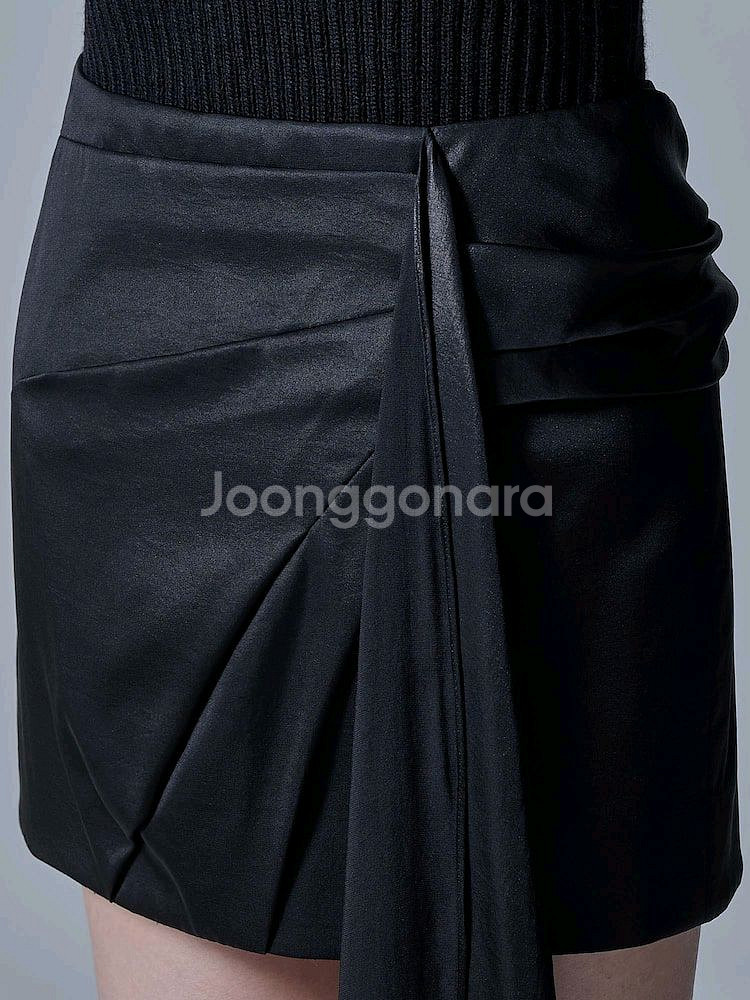 준지 드레이프 스커트--4