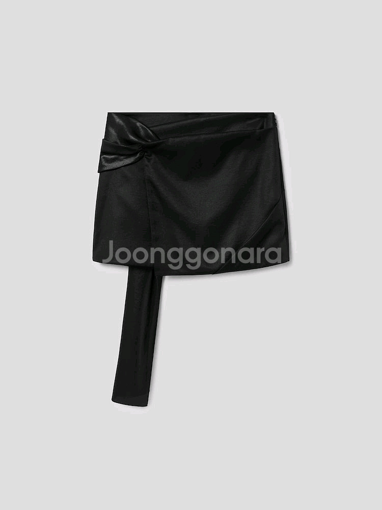 준지 드레이프 스커트--1