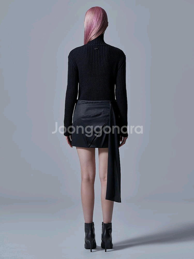 준지 드레이프 스커트--3