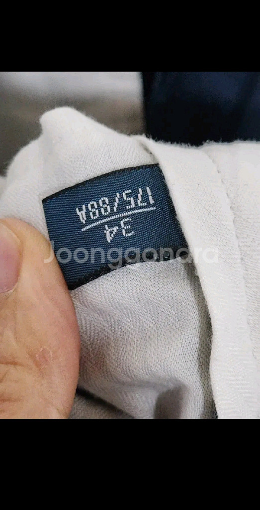 (34) 랄프로렌 폴로 반바지 네이비 코튼 하프팬츠--2