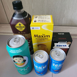 식품 6개 맥심커피 모카골드마일드 이디야커피 스틱커피