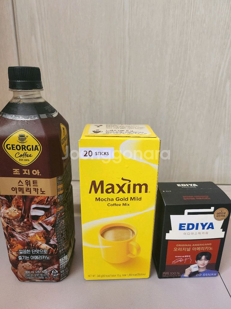 식품 6개 맥심커피 모카골드마일드 이디야커피 스틱커피--1